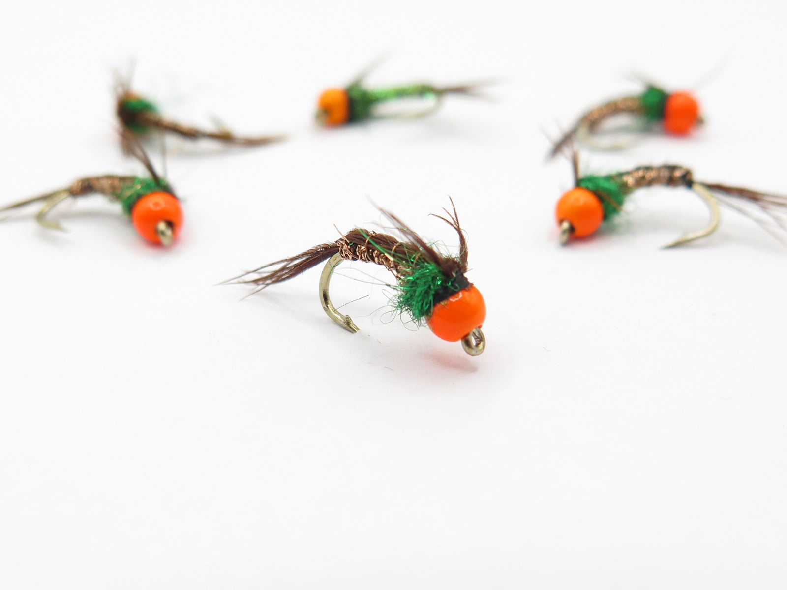 Orange bead Head, Dirty Flys, Fishing Flies New Zealand, Best fly-fishing fly, Pat Swift, Category 3, Manic Tackle, Stu's Flies, Trout fishing NZ. South Island fly fishing. Turangi Trout fishing.